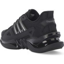Slazenger ZALAR Erkek Sneaker Koşu & Yürüyüş Ayakkabısı Siyah / Koyu Gri