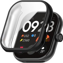 Forzacase Xiaomi Redmi Watch 4 ile Uyumlu Önü Kapalı Ekran Korumalı Silikon Kılıf - FC010