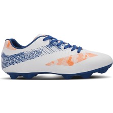 Slazenger CYPRUS Erkek Halısaha Futbol Kramponu Beyaz / Saks Mavi