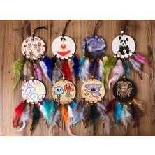 Sokak Kedisi Tasarım Düş Kapanı Rüya Kapanı Dream Catcher (Sevimli Panda)