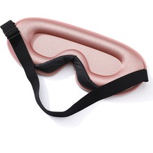 Cinderella 3D Face Design  Işık Geçirmez Uyku Maskesi Göz Bandı Pembe - Ayarlı Sıkmaz Yumuşak Baş Kayışı