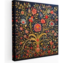 Painted Anarchy Lüks Osmanlı Imparatorluğu Goblen Kanvas Tablo | Zengin Nakış Detayları, 30X30