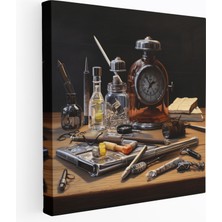 Painted Anarchy Tıp Kanvas Tablo - Doktor Masası - Ilaç, Ilaç, Kanvas Tablo, 30X30