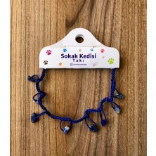 Sokak Kedisi Tasarım Doğal Sodalit Taşlı Ip Halhal
