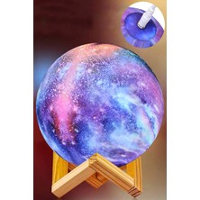 Carnivalland Moonlighting Dekoratif 3D Standlı Galaksi Gezegen Gece Lambası - Küçük Boy Ay