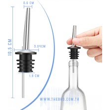 TheBRo 2 Adet  Parlak Metal Paslanmaz Çelik, Şişe Dökücü ,Şişe Tıpası,İçecek Akıtıcı