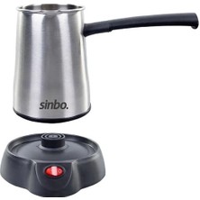 Sinbo 6 Fincan SCM-2958 Kablosuz Elektrikli Cezve - Inox  Çelik Gri