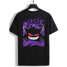 Won Black Gengar  Baskılı Ithal T-Shirt %96 Pamuk