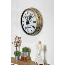 Falez Decor 40 cm Metal   Atatürk Kadranlı Metal Duvar Saati