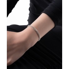 Ycl Jewellery 925 Ayar Unisex Gümüş Zincir Bileklik