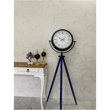 Falez Decor 150 cm Dekoratif Tripod Ayaklı Metal Siyah Saat