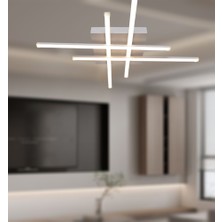 TT Aydınlatma TT036-BY Tt Aydınlatma Hashtag Modeli Mat Beyaz LED Avize
