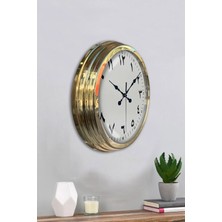 Falez Decor 40 cm Metal Arapça-Farsça Rakam Kadranlı Klasik Modern Duvar Saati