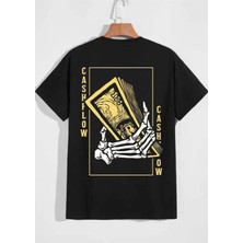 Won Black Cash Baskılı Ithal T-Shirt %96 Pamuk