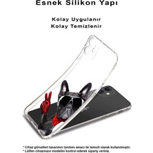 Printify Apple iPhone 5 ile Uyumlu Köpek 2 Kamera Korumalı Şeffaf Kılıf