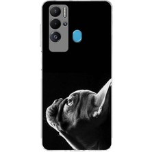 Printify Tecno Pova Neo ile Uyumlu Köpek 1 Kamera Korumalı Şeffaf Kılıf