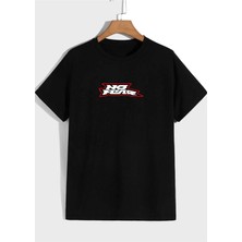 Won Black 911 Araba Baskılı Ithal T-Shirt %96 Pamuk