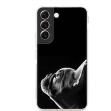 Printify Samsung Galaxy S22 ile Uyumlu Köpek 1 Kamera Korumalı Şeffaf Kılıf