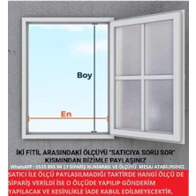 Sağlam Yapı 17X25 Kalın Profil Antrasit Menteşeli Sineklik 0,70 x 1,30