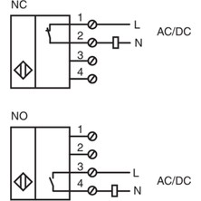 Pepperl Fuchs NBN40-U1-UU , Kübık / 40 mm Ac / Dc-No / Nc Endüktif Sensör