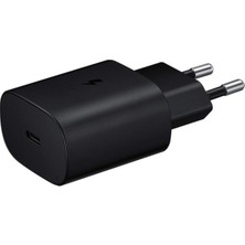 Easy Tekno Siyah Galaxy M14 5g Fast Charging 25W Type-C Çıkışlı Kablolu Şarj Aleti Siyah(Samsung Türkiye Gara