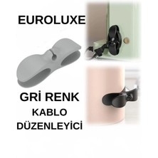 EUROLUXE 3 Adet Yapışkanlı Kablo Sabitleyici Düzenleyici Çok Amaçlı Kablo Tutucu Kablo Toplayıcı
