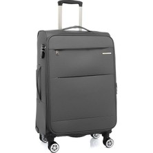 Louisiana Polo Orta Boy Lüx Kumaş Valiz Antrasit 2082