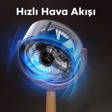 Polham Kablolu Ultra Hızlı Masaüstü Vantilatör Hafif Fan, Ofis, Ev Için Mini Fan