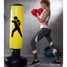 Çocuk Fitness Dikey Pvc Şişme Boks Kolonu Yetişkin Havalandırma ve Rahatlatıcı Oyuncak Kalınlaşmış Tumbler Delme Çantası | Delme Çantası ve Amp;kum Torbası (Yurt Dışından)