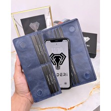 Fil Deri Telefon Bölmeli Cüzdan Hakiki Deri El Tutamaçlı