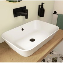 VitrA Dikdörtgen Çanak Lavabo 60 cm Deliksiz 7425B003-0012