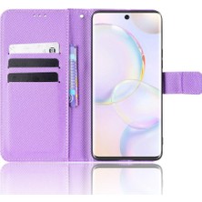 Mellow Shop Huawei Nova 9 Için Kılıf Manyetik Cüzdan Kart Tutucu Kickstand Kapak (Yurt Dışından)