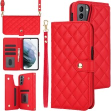 Mellow Shop Samsung Galaxy S23 Fe Crossbody Tarzı 5 Kart Yuvaları ile Deri (Yurt Dışından)