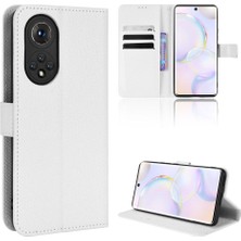 Mellow Shop Huawei Nova 9 Için Kılıf Manyetik Cüzdan Kart Tutucu Kickstand Kapak (Yurt Dışından)