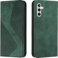 Mellow Shop Samsung Galaxy A24 4g Cüzdan Kickstand Pu Deri Folio Flip Kart (Yurt Dışından)