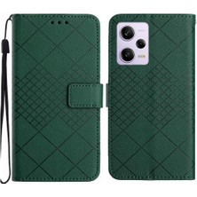 Mellow Shop Xiaomi Redmi Not 12 Pro 5g Için Flip Case El Kayışı Cüzdan Pu Kapak ile (Yurt Dışından)