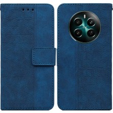 Mellow Shop Realme 12 Artı Kickstand Özelliği Premium Pu Deri Flip Folio Için Kılıf (Yurt Dışından)