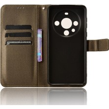 Mellow Shop Huawei Mate 60 Pro 5g Için Kılıf Manyetik Cüzdan Kart Tutucu Kickstand Kapak (Yurt Dışından)