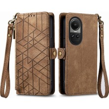 Mellow Shop Oppo Oppo 10 Darbeye Dayanıklı Basit Iş Deri Çanta Cüzdan Için Flip Case (Yurt Dışından)