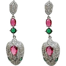 New Obsessions Gömme Zirkon Taşlı Gümüş Serpent Küpe