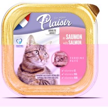 Plaisir Pate Somon Etli 100gr Yaş Kedi Kedi Maması 1 Adet