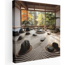 Painted Anarchy Zen Bahçesi Kanvas Tablo - Zen, Zen Bahçesi, Zen, Duvar Süslemesi, 30X30