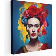 Painted Anarchy Frida Kahlo Kanvas Tablo - Frida Kahlo, Isyan, Ev Dekorasyonu, Kanvas Tablo, 30X30