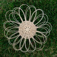 Loncadan 3 Parça Rattan El Yapımı Duvar ve Bahçe Süsü