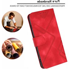 Mays Home1 Kart Yuvası Standı ile Samsung Galaxy M55 Için Flip Case Pu Deri Manyetik (Yurt Dışından)