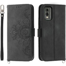 Mays Home1 Nokia C32 Çoklu Kredi Kartı Yuvaları Için Flip Case Kabartmalı Darbeye Dayanıklı (Yurt Dışından)