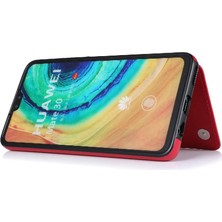 Mays Home1 Huawei Mate 30 Için Cüzdan Durumda Çift Manyetik Toka Pu Deri Kickstand (Yurt Dışından)