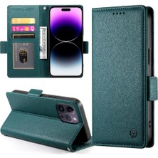 Mays Home1 IPhone 14 Için Flip Case Pro Max Cüzdan Flip Kartvizit Yuvaları Günlük Kullanım (Yurt Dışından)