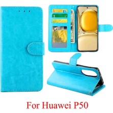 Mays Home1 Huawei P50 Kickstand Manyetik Kapatma Darbeye Dayanıklı Kart Pu Için Flip Case (Yurt Dışından)