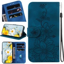 Mays Home1 Tecno Pova 6 Pro 5g Kickstand Manyetik Cüzdan Kabartmalı Zambak Için Flip Case (Yurt Dışından)